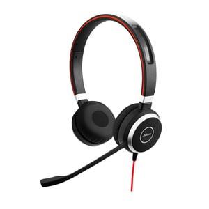 Jabra Evolve 40 Headset, Wired, Headband, Office/Call Center, USB Type-C, Bluetooth, Black