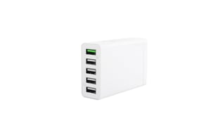 CoreParts MBXUSBA-AC0004 Ladegerät für mobile Geräte, universell, weiß, Wechselstrom, für den Innenbereich