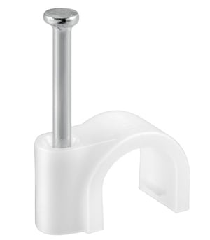 Goobay 17080 Cable Organizer, White, 100 pcs.
