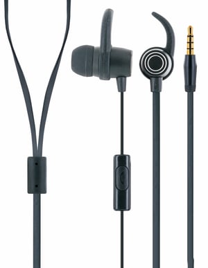 Schwaiger KH470S Wired In-Ear Headset for Calls/Music, Black