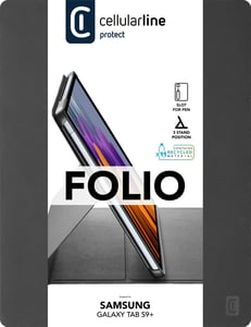 Cellularline 8018080471506 31,5 cm (12,4") Folio Schwarz