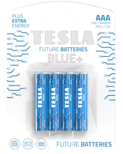 Tesla BLUE+ AAA Disposable Zinc-Carbon Battery