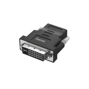 Hama 00200338 DVI-D to HDMI Cable Adapter, Black