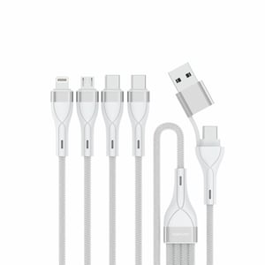 4smarts 541024 kabel USB 1,2 m USB A/USB C USB C/Micro USB-A/Lightning 15 W Biały