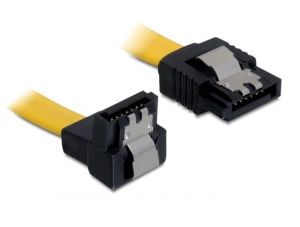 DeLOCK 0.2m SATA M/M kabel SATA 0,2 m SATA 7-pin Żółty