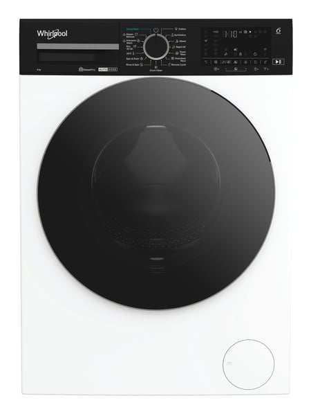 Whirlpool WPM 87W ADS EE pralka Od przodu 8 kg 1351 RPM Czarny, Biały