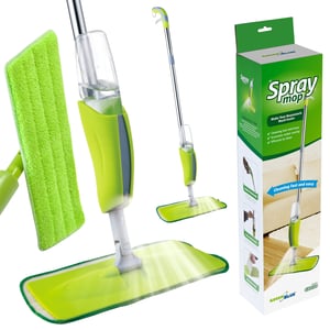 Greenblue 59870 Dry and Wet Microfiber Mop, Green, Silver