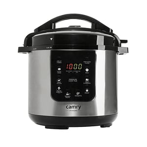 Camry Premium CR 6409 Multifunktions-Elektrotopf 6 l, 1000 W, schwarz, Edelstahl