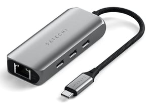Satechi ST-H3C25EM huby i koncentratory USB Type-C 10000 Mbit/s Szary