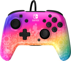 PDP REMATCH trådbunden handkontroll: Star Spectrum Avsedd för Nintendo Switch-konsolen samt Nintendo Switch – OLED-modellen