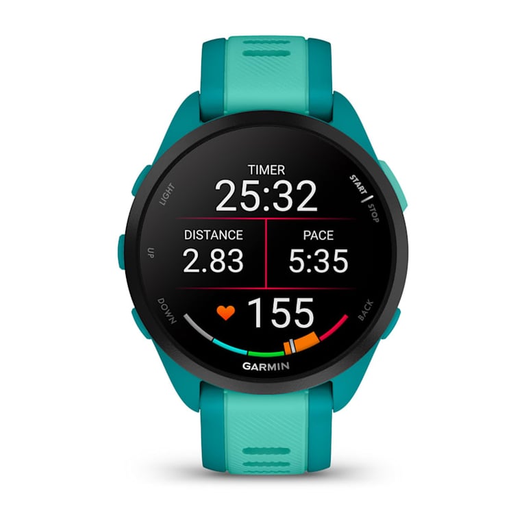 фото Смарт-годинник Garmin Forerunner 165 Music Turquoise/Aqua (010-02863-32/B2)