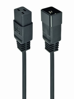 Gembird PC-189-C19 Power Cable, Black, 1.5 m, C19 Panel, C20 Panel