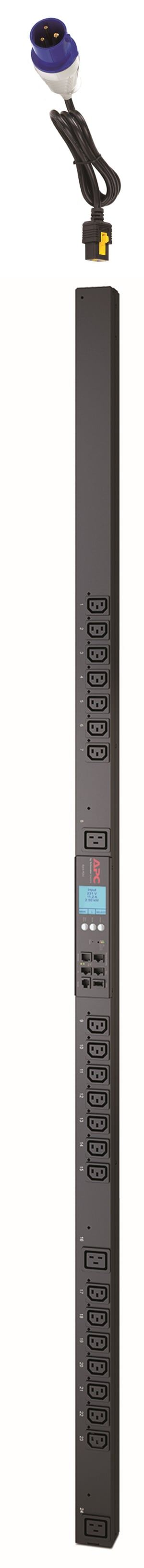 APC AP8659EU3 rozdzielacz zasilania PDU 24 x gniazdo sieciowe 0U Czarny