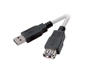 Vivanco CE U5 18 USB Cable, 1.8 m, USB A, Transparent