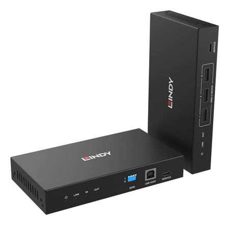 Lindy 39366 przedłużacz KVM Nadajnik i odbiornik