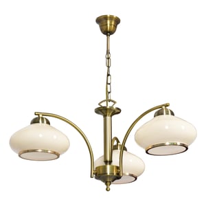 Activejet RITA Classic Triple-Light Rattan Ceiling Chandelier (3xE27) for the living room