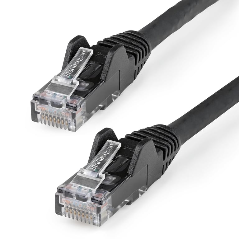 StarTech N6LPATCH15MBK kabel sieciowy Czarny 15 m Cat6 U/UTP (UTP)