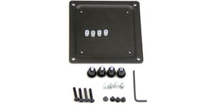 Ergotron 75 mm to 100 mm Conversion Plate Kit Czarny Stal