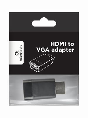 Gembird A-HDMI-VGA-001 kabeladapter Svart