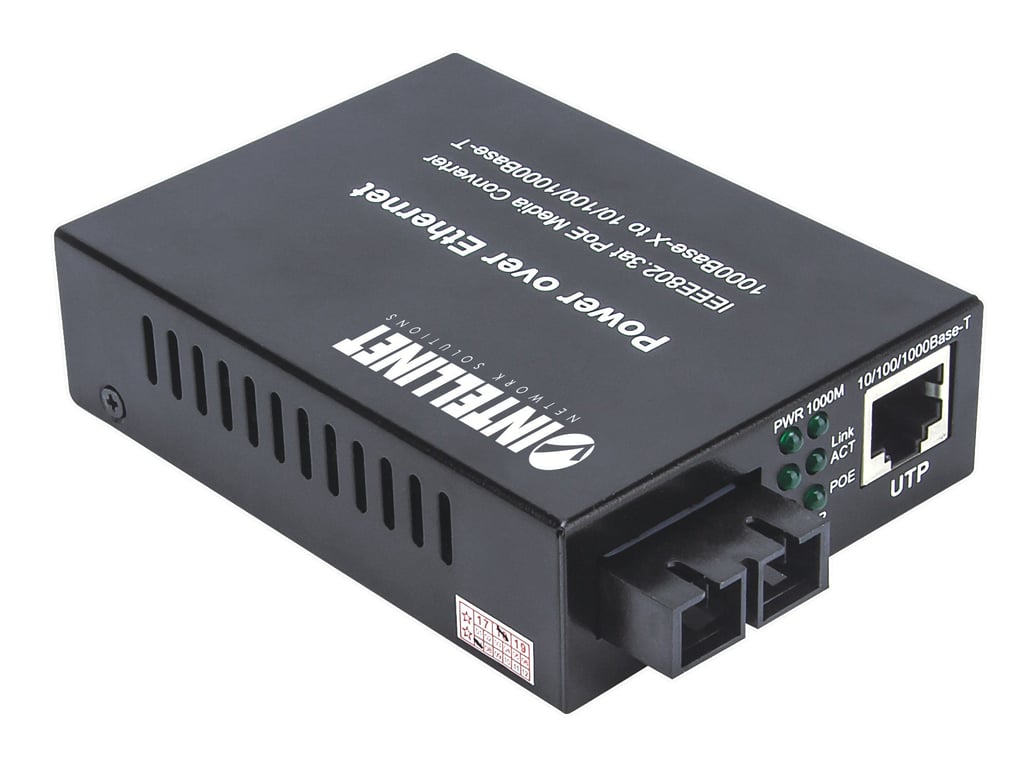 Intellinet 508209 konwerter sieciowy 1000 Mbit/s 1310 nm Pojedynczy Czarny