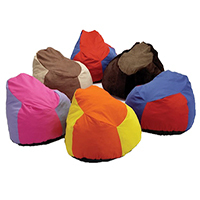 Bean bag-style poufs