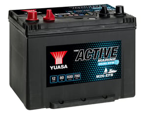 Yuasa M26EFB EFB-Autobatterie (Enhanced Flooded Battery) 80 Ah, 12 V, 600 A, für den Schiffsbereich