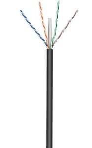 Microconnect KAB023-100 Network Cable, Black, 100 m, Cat6 U/UTP (UTP)