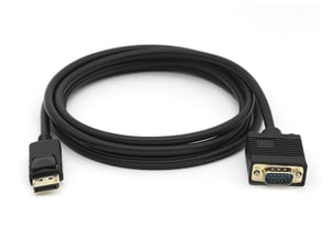 Equip 119338 Kabeladapter 2 m VGA (D-Sub) DisplayPort Schwarz