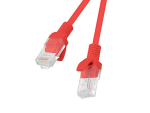 Lanberg PCU6-10CC-0025-R nätverkskabel, röd, 0,25 m, Cat6 U/UTP (UTP)
