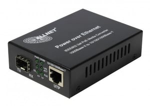 ALLNET ALL-MC202P-SFP1-POE konwerter sieciowy 1000 Mbit/s Multifunction, Single, Black