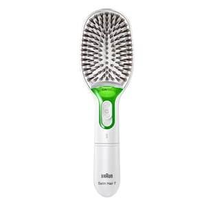 Braun Satin Hair 7 IONTEC Adult Wide Hair Brush White