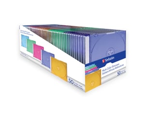 Verbatim 49973 CD Storage Case for 50 Discs, Various Colors