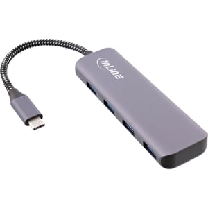 InLine 33271R huby i koncentratory USB 3.2 Gen 1 (3.1 Gen 1) Type-C Szary