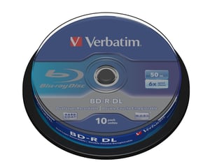 Verbatim 43746 Blu-ray-skiva BD-R 50 GB, 10 st.