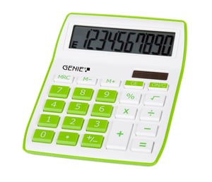 Genie 840 G kalkulator Desktop Wyświetlacz kalkulatora Zielony, Biały
