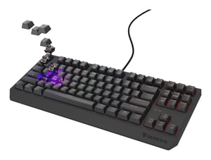 GENESIS Thor 230 TKL Outemu Brown klawiatura Gaming USB QWERTY US English Czarny
