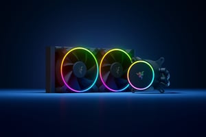 Razer Hanbo Chroma RGB-Prozessor-Flüssigkeitskühlset 12 cm Schwarz