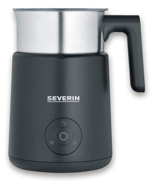 Severin SM 3579 Milk Frother / Warmer Manual Electric Milk Frother Black, Brushed Steel, Silver