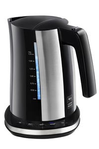 Melitta 6766976 vattenkokare 1,7 l 2400 W Svart, Rostfritt stål