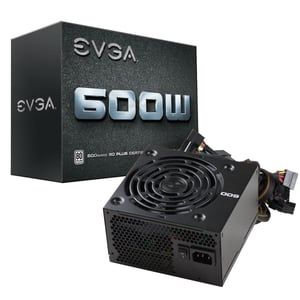 EVGA 600 W modulströmförsörjning 24-stifts ATX, svart