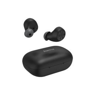 Hama Passion Chop True Wireless Stereo (TWS) In-Ear Headset for Calls/Music, USB Type-C, Bluetooth, Black, Gray