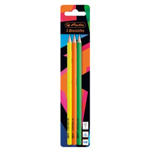 Herlitz Neon Art HB, 3-pack