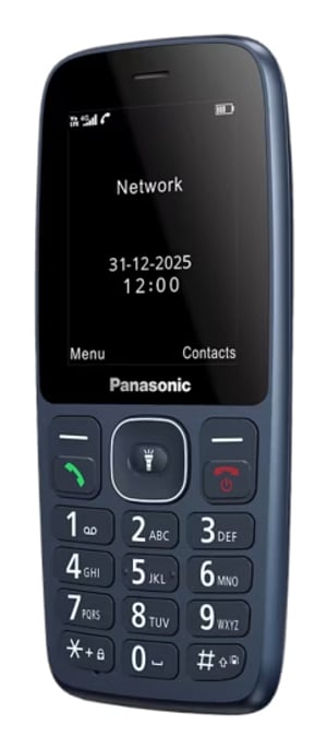 Panasonic KX-TF400 6,1 cm (2.4") 110 g Niebieski Telefon funkcjonalny