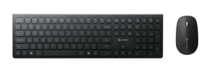 ALOGIC ASKBT3WC tangentbord Medföljande mus Hem/Kontor RF-trådlös + Bluetooth Svart