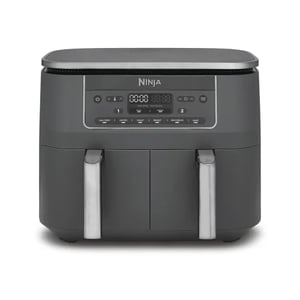 Ninja DZ300EU Fritteuse, doppelt, 7,6 l, Standgerät, 2400 W, Heißluftfritteuse, grau