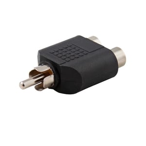 Savio CLS-18 przejściówka do kabli 1x RCA 2x RCA Czarny