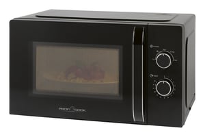 ProfiCook PC-MW 1354 Czarny Mikrofalówka Solo Blat 30 l 950 W