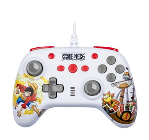 Konix One-Piece Multicolor, White USB Gamepad for Nintendo Switch and PC