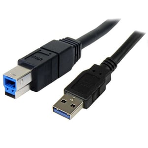 StarTech 3m, USB 3.0-A – USB 3.0-B-kabel USB USB 3.2 Gen 1 (3.1 Gen 1) USB A USB B Svart
