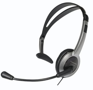 Panasonic RP-TCA430E-S słuchawki/zestaw słuchawkowy Przewodowa Opaska na głowę Biuro/centrum telefoniczne Szary